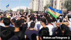 Karakalpak activists have been under pressure in Uzbekistan since mass rallies in Karakalpakstan's capital, Nukus, in July 2022. (file photo)