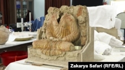 A Buddhist sculpture at Afghanistan's National Museum.