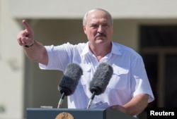 Belarusian strongman Alyaksandr Lukashenka (file photo)