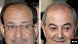 The party of Iyad Allawi, right, edged out current Prime Minister Nuri al-Maliki's bloc, but the process of forming a government is just beginning.