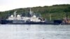 A picture taken on July 2 shows an unidentified submarine in the Russian port of Severomorsk, the base of Russia's Northern Fleet.