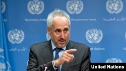 UN spokesman Stephane Dujarric (file photo).