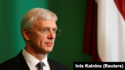 Latvian Prime Minister Krisjanis Karins (file photo)