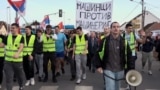 Serbia - students set off from Belgrade on a two-day walk to Novi Sad in the latest of a wave of protests in Serbia. - screen grab