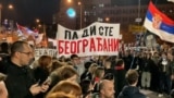 Serbia - student protesters arrive in Novi Sad after marching 80 kilometers from Belgrade - screen grab