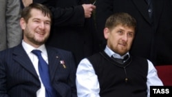 Sulim Yamadayev (left) and Ramzan Kadyrov in 2006