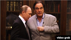 More than a year after dubious Twitter claims had been discredited, Russian President Vladimir Putin (left) tried to reinject them into the debate about the downing of MH17 during interviews with film director Oliver Stone.