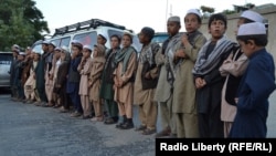 Some of the children rescued in Ghazni Province on July 9.