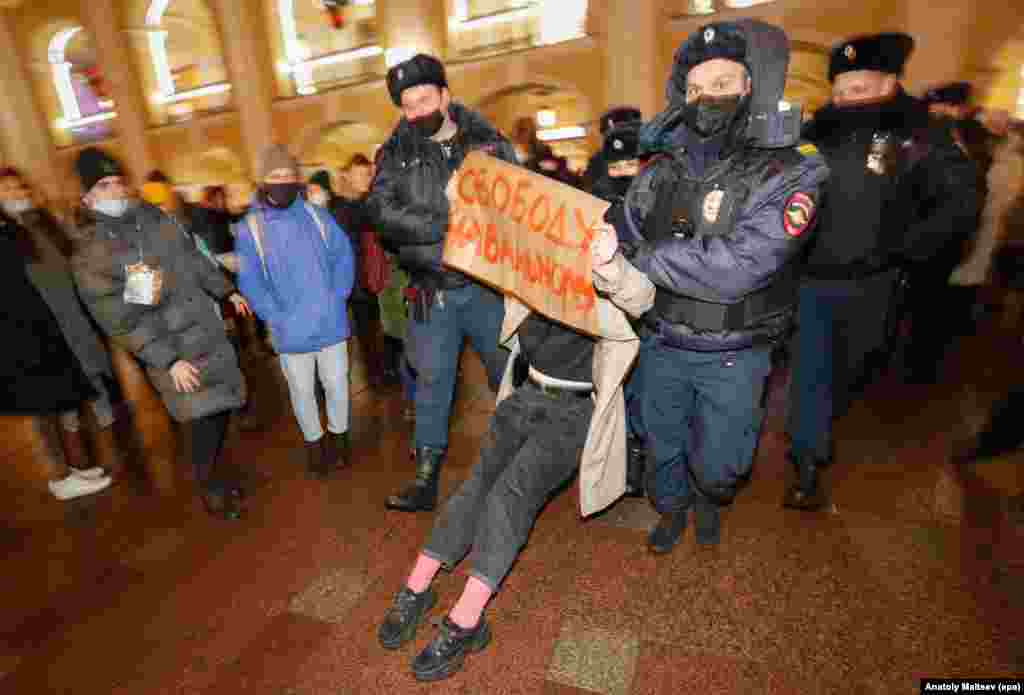 St. Petersburg: &quot;Freedom for Navalny&quot;