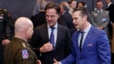 U.S. Secretary of Defense Pete Hegseth speaks with NATO Secretary-General Mark Rutte, and NATO's supreme allied commander for Europe, General Christopher Cavoli during an alliance meeting in Brussels last month. 