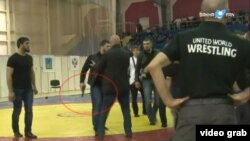 With tempers flaring amid the fierce competition for spots on the country's 2016 Olympic wrestling team, brawls have broken out at several matches -- including a fight during a junior competition in the city of Stary Oskol, where a pistol was pulled out in the ring by a bodyguard of a Chechen wrestler.