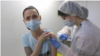 Reuters - vaccination against COVID-19 in Moscow for video about vaccine mandate - screen grab