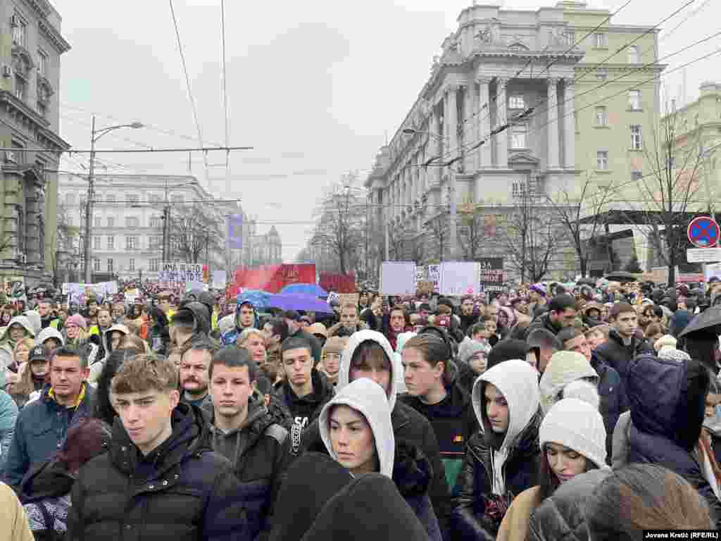 They are demanding both criminal and political accountability for the collapse of a reconstructed concrete canopy at the Novi Sad central railway station that killed 15 people.