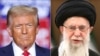 U.S. President Donald Trump (L) and Iranian Supreme Leader Ayatollah Ali Khamenei (R). (file photo)