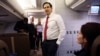 U.S. Secretary of State Marco Rubio speaking to the press who are traveling with him to the Munich Security Conference