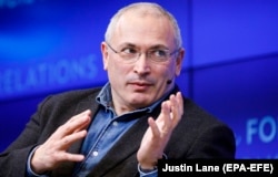 Former Russian oligarch Mikhail Khodorkovsky (file photo)