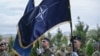 Members of the NATO-led KFOR peacekeeping mission attend a ceremony in Pristina. (file photo)