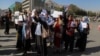 Afghan women protest in Kabul to demand that the Taliban administration allow the reopening of girls schools and ensure ample employment opportunities for women. (file photo)