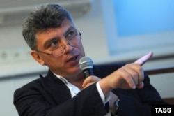 Russian opposition leader Boris Nemtsov, who was shot dead yards from the Kremlin in 2015.