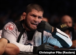 Russian MMA legend Khabib Nurmagomedov, who now coaches fighters from Daghestan, including his undefeated cousin Umar Nurmagomedov.