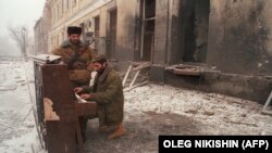 Ополченцы в Чечне. 11 декабря 1994 года