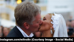 Peskov and Navka on their wedding day