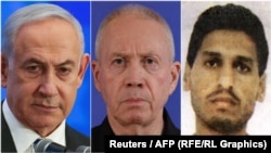 Left to right: Netanyahu, Gallant, and Hamas's military commander Muhammad Deif.