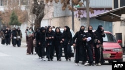 Afghan girls in Kabul (file photo)