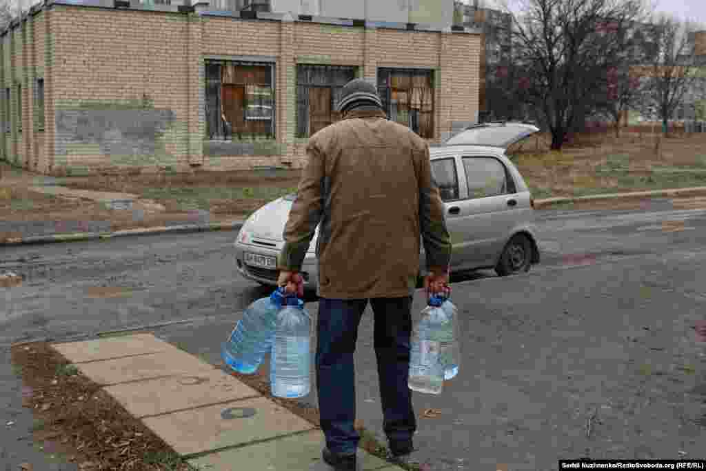 Anton, who came to collect water on his day off. The local man evacuated his family but has remained to work at a mine in Pokrovsk that was still in operation in early December. &ldquo;I think everyone is considering leaving. Only those who are waiting [for a Russian takeover] are not,&quot; he says. &quot;I hope [Ukraine&#39;s military] will drive them away, and we can continue to live here.&quot;