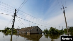 Поселок Корсунка в оккупированной части Херсонской области, 7 июня 2023 года