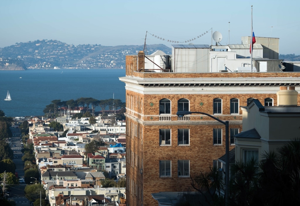 The Russian Consulate General building in San Francisco, California. (AFP)