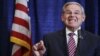 Senator Robert Menendez speaks in Newark, New Jersey, on April 1