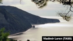 The Black Sea coast near Gelendzhik -- "I like the sea," Cirillo says.