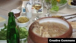 The traditional khash soup is another dish whose "nationality" is disputed.