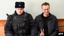 Will it be different this time? Opposition leader Aleksei Navalny in court on March 30.