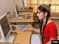 An Internet cafe in Ashgabat (file photo)