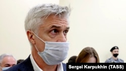 Michael Calvey attends a court hearing in Moscow on October 6.