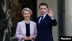 French President Macron hosted a meeting of European leaders on Ukraine in Paris on February 17.