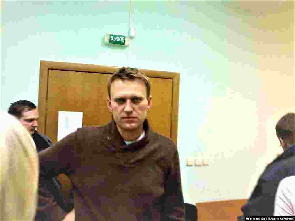 Aleksei Navalny in court in December 2011 after his arrest during an unauthorized anti-government march in Moscow. Navalny was sentenced to 15 days detention for &ldquo;resisting law enforcement officers.&rdquo; It was the first of what would later become a regular occurrence for the opposition figure.