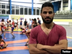 Iranian wrestler Navid Afkari