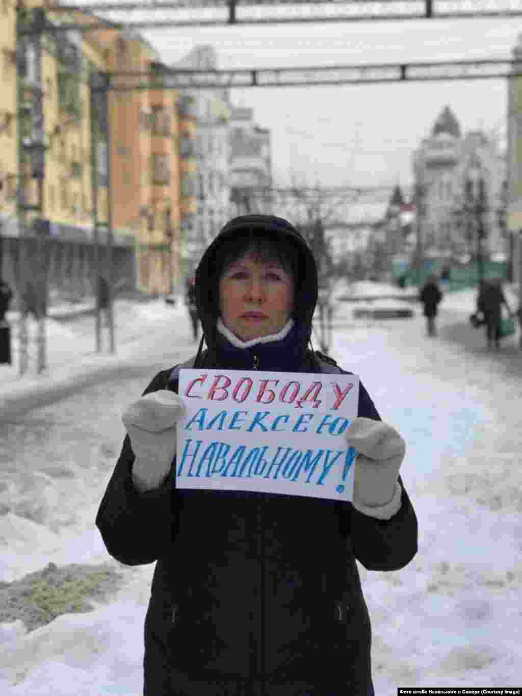 Samara: &quot;Freedom for Aleksei Navalny!&quot;