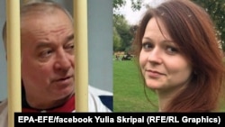 A composite photo of Sergei Skripal (left) anf his daughter Yulia