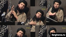 IMU founding leader Tahir Yuldash, seen here in a montage of 2006 images, died in 2009 after being wounded in a U.S. drone attack in South Waziristan.