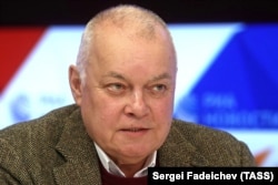 Russian state media presenter Dmitry Kiselyov (file photo)