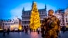 A Belgian soldier patrols a Christmas market in central Brussels. (file photo)