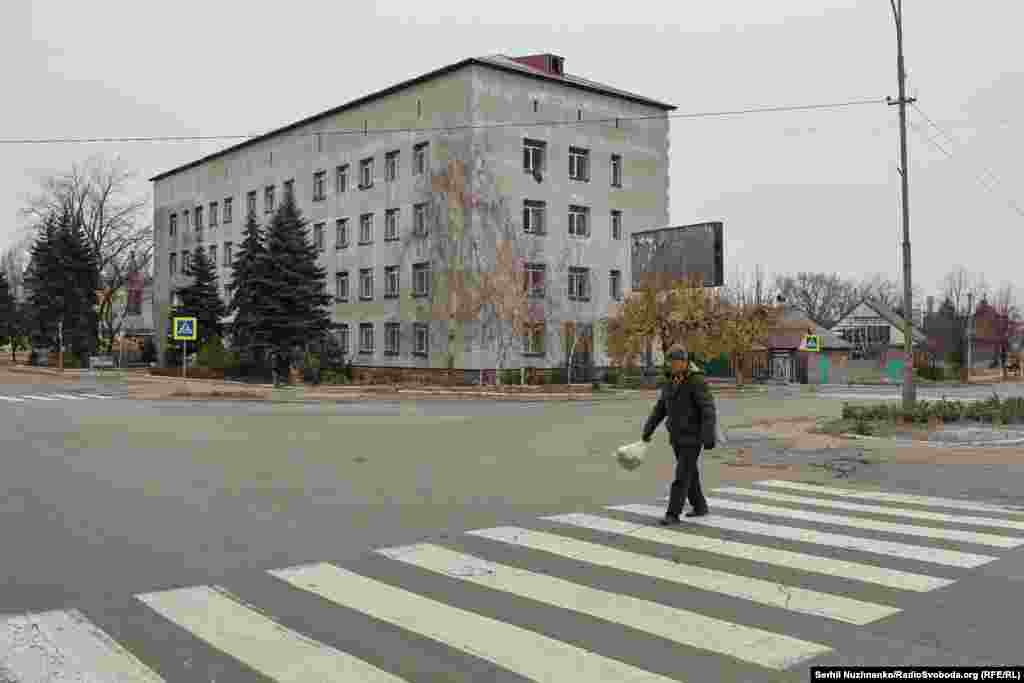 Vasyl, an elderly local crossing an empty street in Pokrovsk. &ldquo;My friends have gone to the Dnipropetrovsk region,&rdquo; he tells us. &ldquo;The poor are suffering everywhere. No one needs people. This is a fight for territory, not people. I am 81 years old. I think if [the Russians] restore order there will be heat, gas, and so on. I am being very frank, but, people will have one hell of a time surviving [until then].&rdquo;&nbsp;