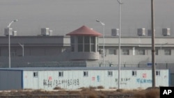 This facility in the Kunshan Industrial Park in Artux is one of a growing number of internment camps in the Xinjiang region.