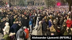 Protesters in Podgorica, Montenegro, demand for the resignation of the top security officials.
