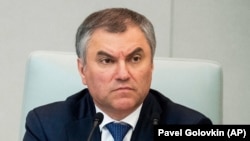 Russian State Duma speaker Vyacheslav Volodin (file photo)