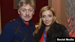 Kremlin spokesman Dmitry Peskov and his wife, Tatiana Navka